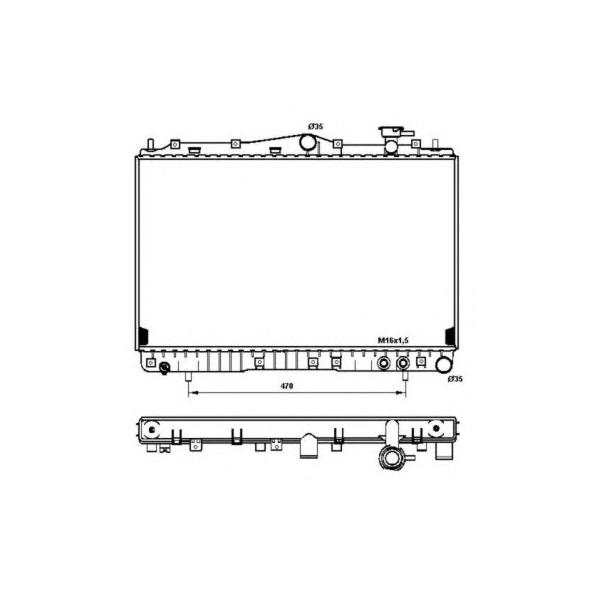 NRF - 53259 (Радиатор системы охлаждения)