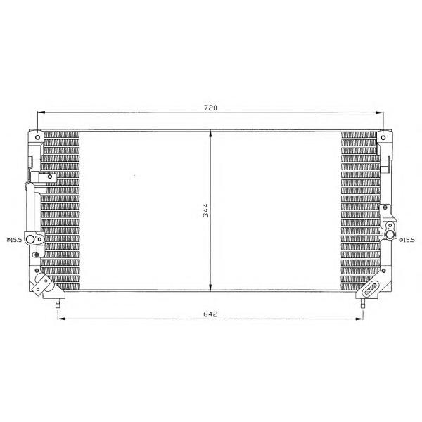NRF - 35423 (Радиатор кондиционера TOYOTA LAND CRUISER 80 1997)