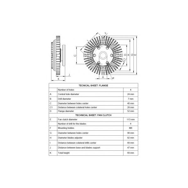 NRF - 49558 (вискомуфта вентилятора)
