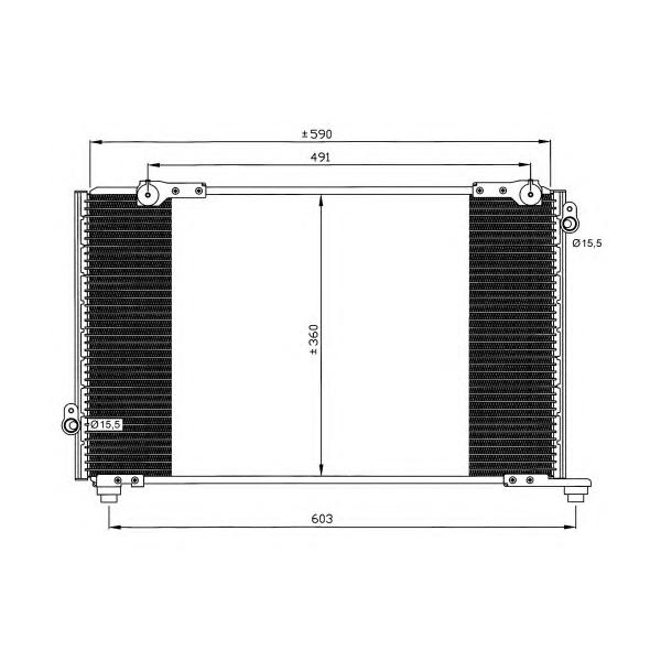 NRF - 35607 (Радиатор кондиционера NRF)