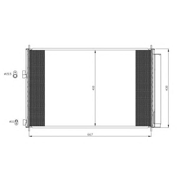 NRF - 35641 (RAV4 КОНДЕНСАТОР КОНДИЦ (NISSENS) (NRF) (GERI) (см)
