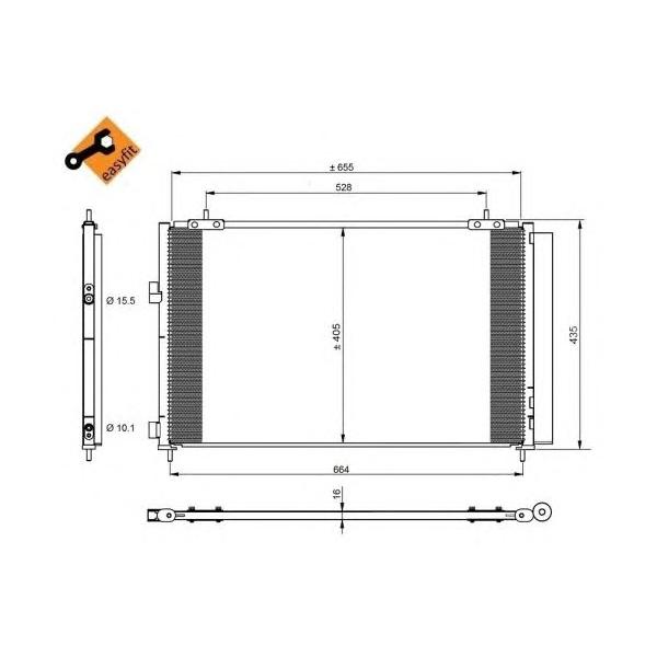 NRF - 350222 (Радиатор кондиционера Easy Fit)
