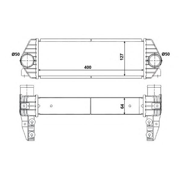 NRF - 30516 (Интеркулер FORD TRANSIT 1.8 Di 2002-2013)
