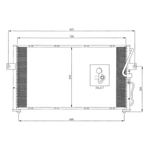 NRF - 35396 (Радиатор кондиционера KIA CARNIVAL (99-) 2.9 CRDi)