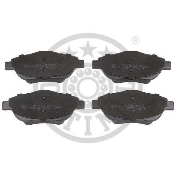 OPTIMAL - 12558 (Колодки тормозные дисковые  комплект CITROEN: C3 II  C3 Picasso  DS3)