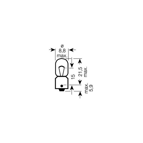 OSRAM - 3893 (3893 Лампа BA9s 4W 12v)