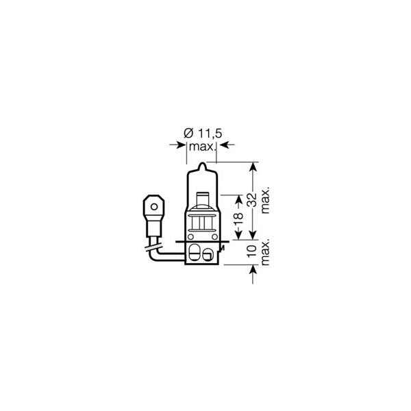 OSRAM - 64151 (Лампа накаливания H3 12V 55W PK22s)