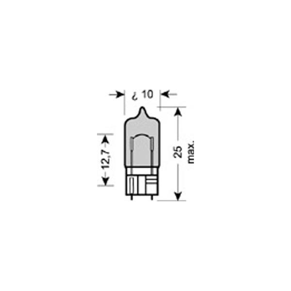 OSRAM - 2825HCBI (Лампа W5W 12V патрон W2,1x9,5d BLUE)