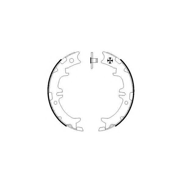 PAGID - H9615 (TOYOTA Avensis Verso, Previa, RAV4-II/ LEXUS GS колодки ручника PAGID)