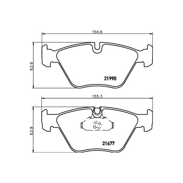 PAGID - T1387 (BMW E39 520-535 10/96> F колодки PAGID)