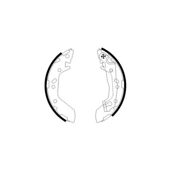PAGID - H9550 (Колодки тормозные барабанные задн HYUNDAI: ACCENT 00-, ACCENT седан 00-)