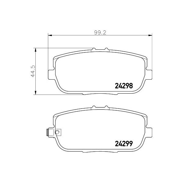 PAGID - T1572 (Колодки тормозные дисковые задн MAZDA:MX-5 III (NC) 03.05-)