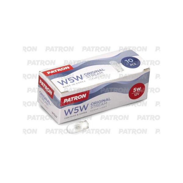 PATRON - PLT10-12/5 (Лампа накаливания (10шт в упаковке) W5W 12V 5W W2,1X9,5d)