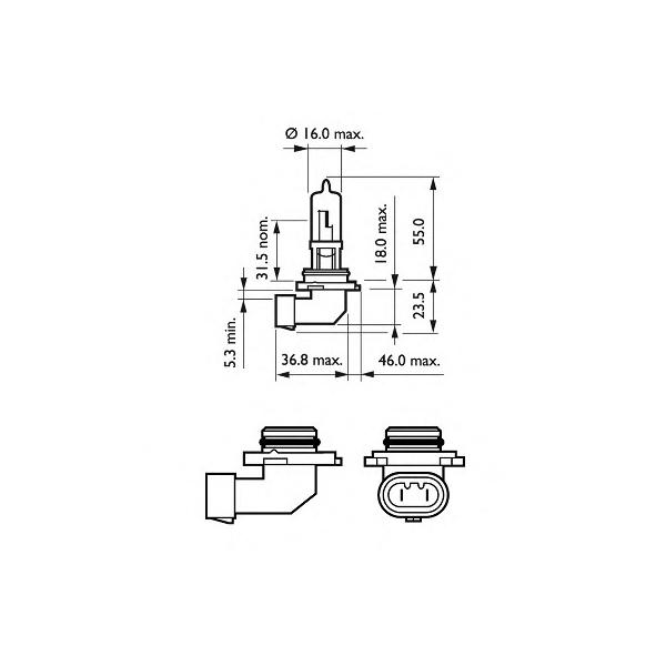 PHILIPS - 9005PRC1 (HB3 Premium 12V (65W) Лампа)