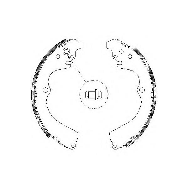 REMSA - 4663.00 (колодки барабанные/ Subaru Impreza 1.6/1.8 92>/Legacy 1.8 89-94)