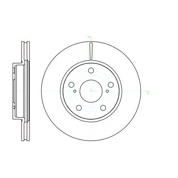 REMSA - 61122.10 (Диск тормозной передний Ø275x22.)