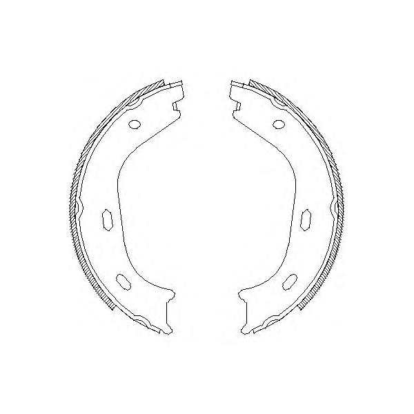 REMSA - 4058.00 (колодки барабанные ручника/ BMW E12/E30 all, MB W123/R129 all.)