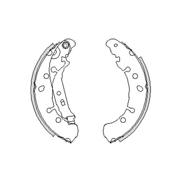 REMSA - 4238.00 (4238.00 колодки барабанные! ручника задине 203х35,5x/Toyota Yaris 06>)
