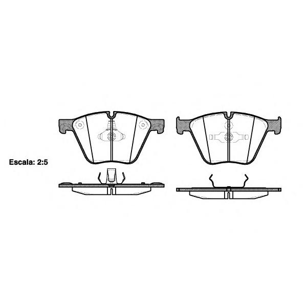 REMSA - 1419.00 (колодки дисковые п./ BMW X6 E71/E72/GT 4.4i 08>)