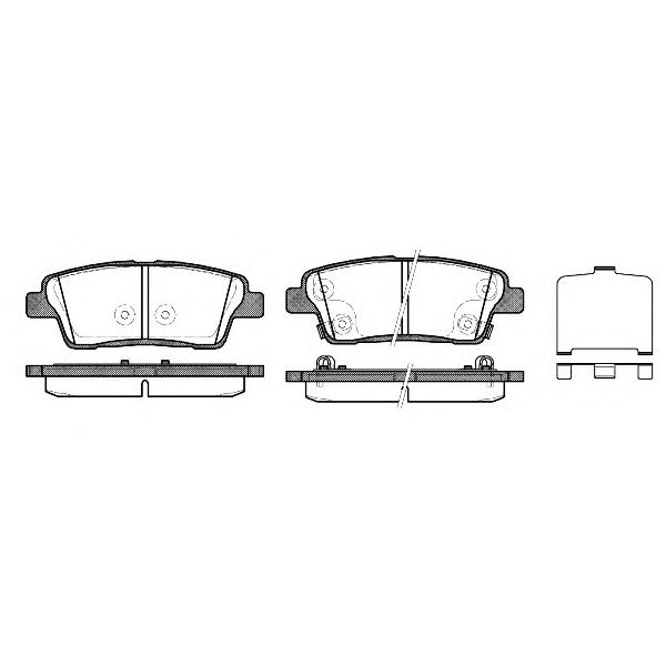 REMSA - 1458.02 (1458 02 колодки дисковые задние!/ Kia Quoris, Hyundai Genesis 3.8 12>)