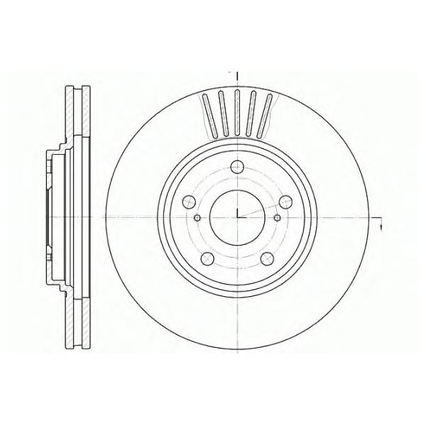 REMSA - 61228.10 (Диск тормозной передний Ø296x28x5)