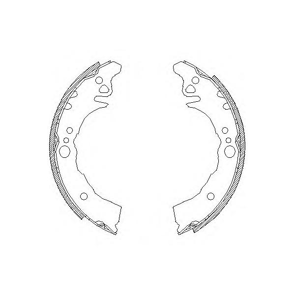 REMSA - 4160.00 (колодки барабанные/ Daihatsu YRV 1.0i/1.3i 01>.)