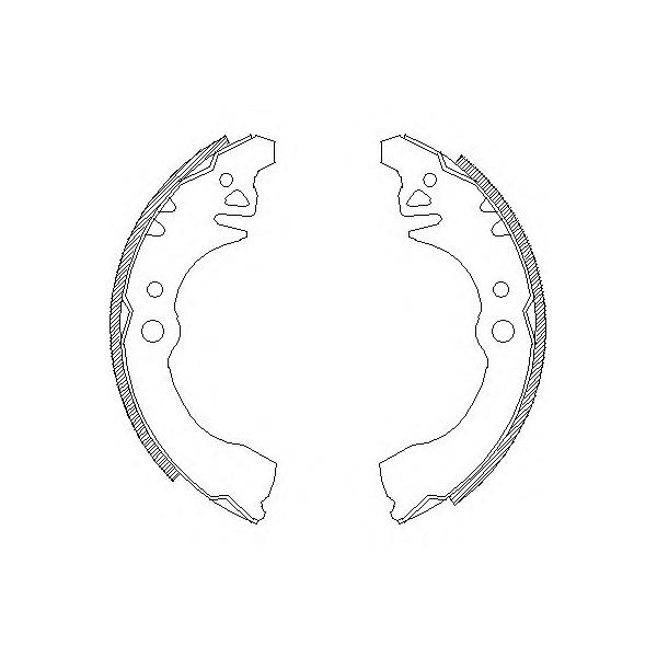 REMSA - 4374.00 (колодки барабанные/ Daihatsu Charade III/IV 1.0-1.5 87>.)