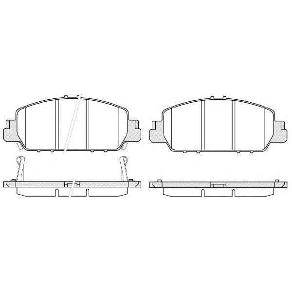 REMSA - 1548.02 (1548 02 колодки дисковые задние!/ Honda Accord all 13>)