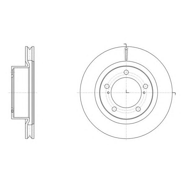 REMSA - 6151710 (61517.10_диск тормозной передний!/ Toyota Land Cruiser 200 4.7/4.5D 08>.)