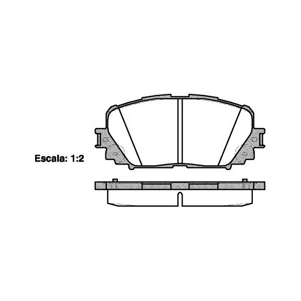 REMSA - 1258.00 (колодки дисковые з./ Toyota Yaris 1.0/1.3/1.4 D-4D 06>.)