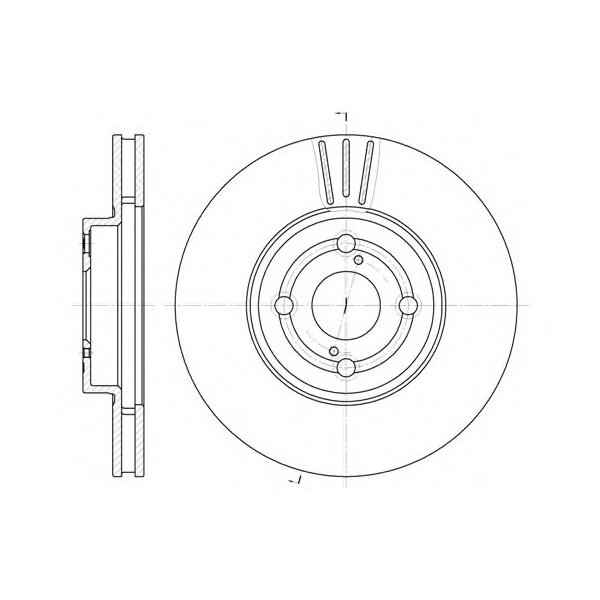 REMSA - 670310 (Диск тормозной Toyota Corolla 1.8/2.0D-4D 01.)