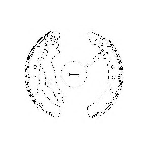 REMSA - 4131.00 (колодки барабанные/ Toyota Carina E 1.6/1.8/2.0TD 95-97.)
