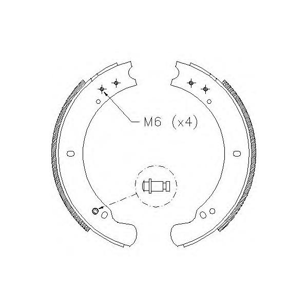 REMSA - 4162.00 (колодки барабанные/ Land Rover Defender 3.5/2.5D 90-92.)