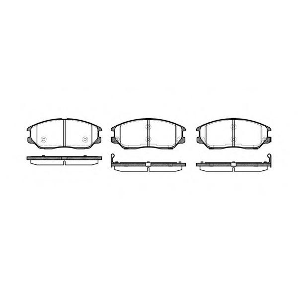 REMSA - 1085.02 (колодки дисковые п./ Hyundai XG 350, Ssangyong Rodius 2.7/3.5i V6 03>.)