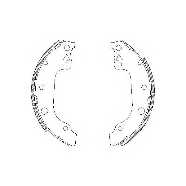 REMSA - 4029.00 (колодки барабанные/ Ford Fiesta I 0.9-1.6XR2 76-83/1.1 81-86.)