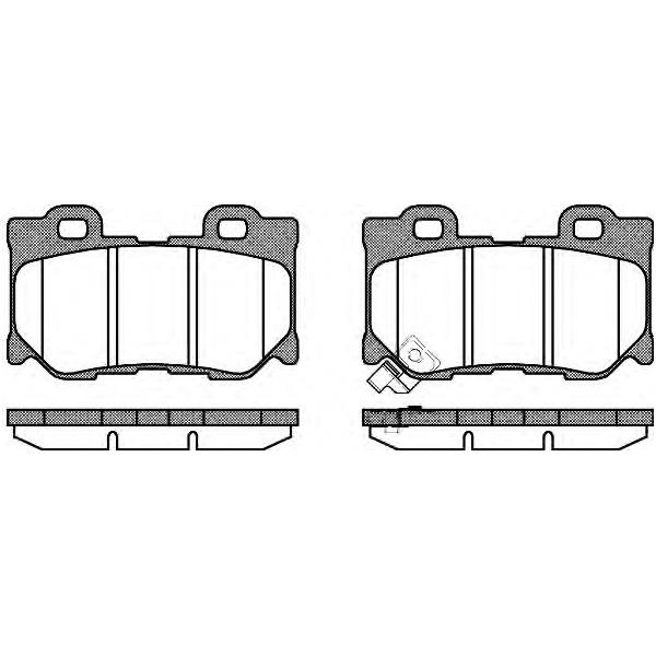 REMSA - 1365 01 (колодки дисковые з./ Infiniti FX35 03>/FX50/G37 08>, Nissan 370Z 09>)