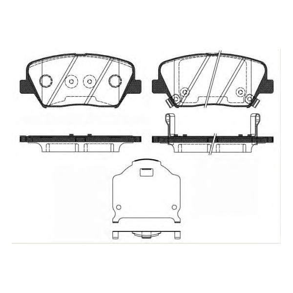 REMSA - 1412.02 (1412 02 колодки дисковые передние!/ KIA Sorento 2.0CRDi/2.0CRDi 4WD 11.10>)