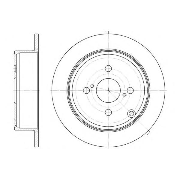 REMSA - 6107300 (Диск тормозной Toyota Corolla 1.4/1.6 01.)