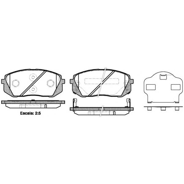 REMSA - 1302.02 (Колодки тормозные передние.)