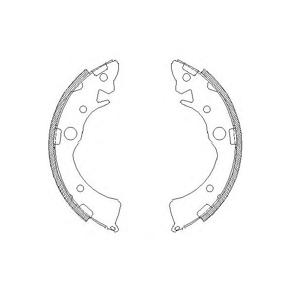 REMSA - 4096.01 (колодки барабанные/ Honda Civic 1.3i-1.6i 91-97/CRX 1.6i 92-98.)