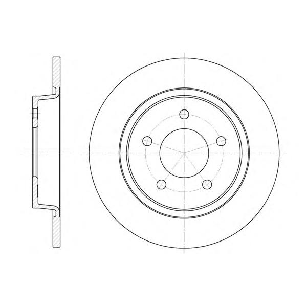 REMSA - 6880.00 (Диск тормозной задний 280x11)