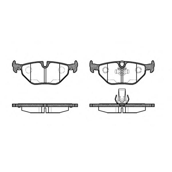 REMSA - 0265.15 (Колодки тормозные задние BMW 5 (E39) 1995~2003, Z3 1995~2003)