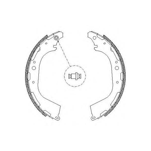 REMSA - 4650.00 (Колодки барабанные 295x50)