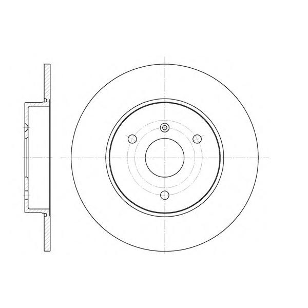REMSA - 661700 (Диск тормозной MB Smart (MCC) all 98.)