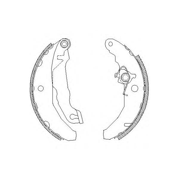 REMSA - 4081.01 (колодки барабанные/ Ford Fiesta 1.0-1.6D 83-89 с рычажком.)