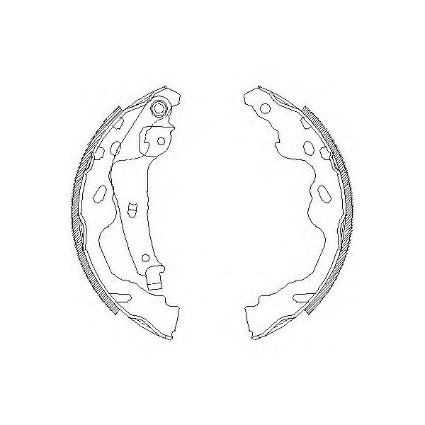 REMSA - 4187.00 (колодки барабанные/ Citroen C1, Peugeot 107, Toyota Yaris <01/Aygo 1.0i/1.4D 05>.)