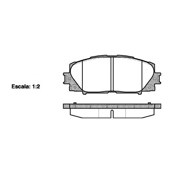 REMSA - 1224.00 (колодки дисковые п./ Toyota RAV-4 III 2.0VVTi/2.2D-4D/2.2D-CAT 05>.)