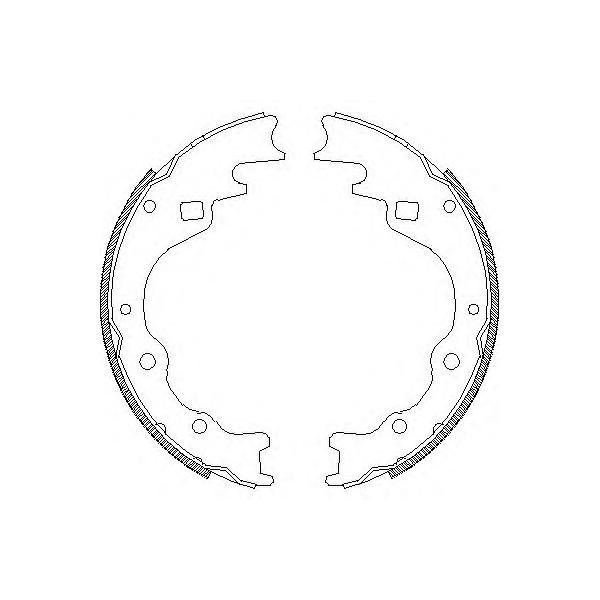 REMSA - 4365.00 (колодки барабанные/ Kia Besta 2.2D 96>.)