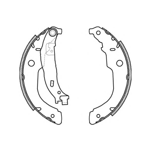 REMSA - 4212.00 (колодки барабанные/ Citroen C3/DS3, Peugeot 207 1.4i/1.4-1.6HDi 06>)
