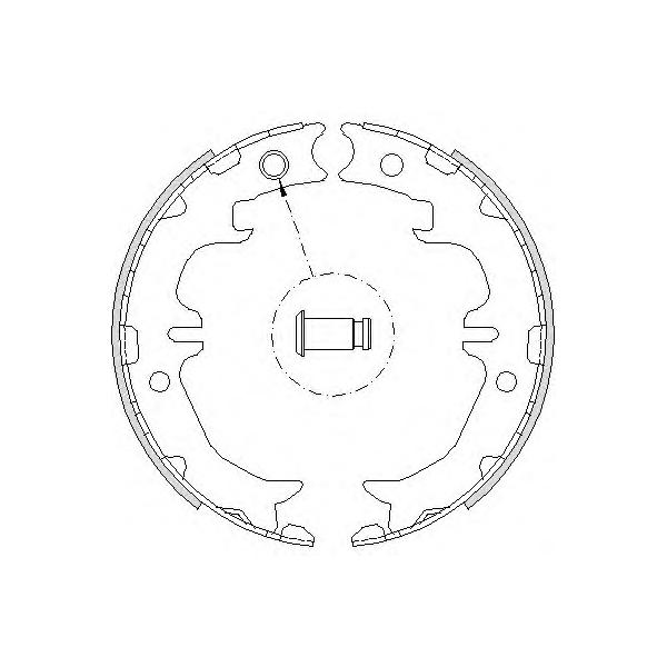 REMSA - 4742.00 (Колодки стояночного тормоза 190x45)
